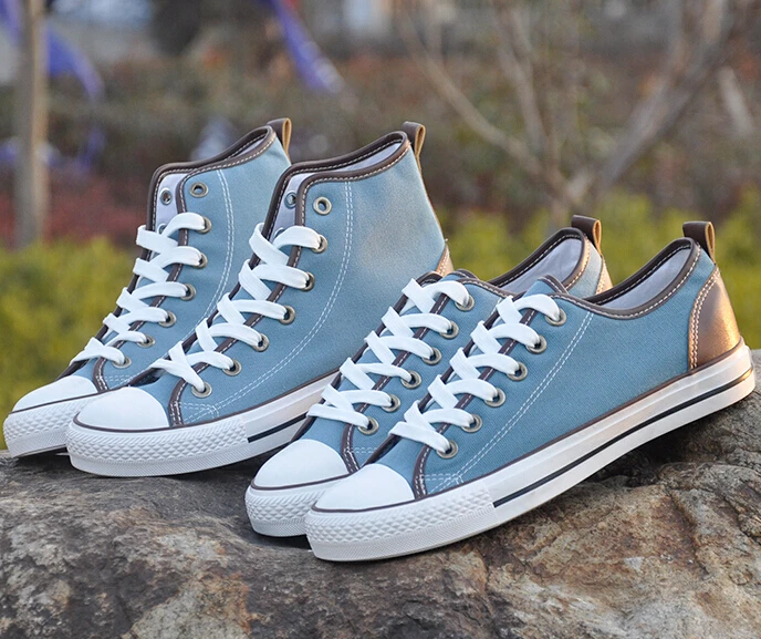 Весна лето мужчины брезент обувь кружево - вверх свободного покроя кроссовки