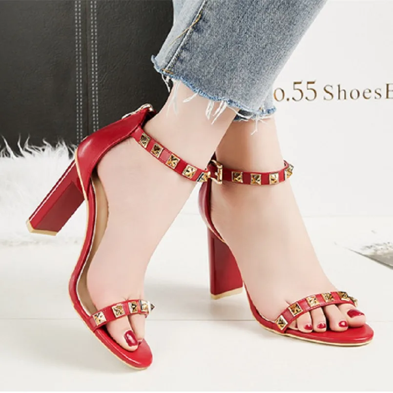 Cresfimix sandalias de mujer Женские модные удобные босоножки на высоком каблуке 9 см с