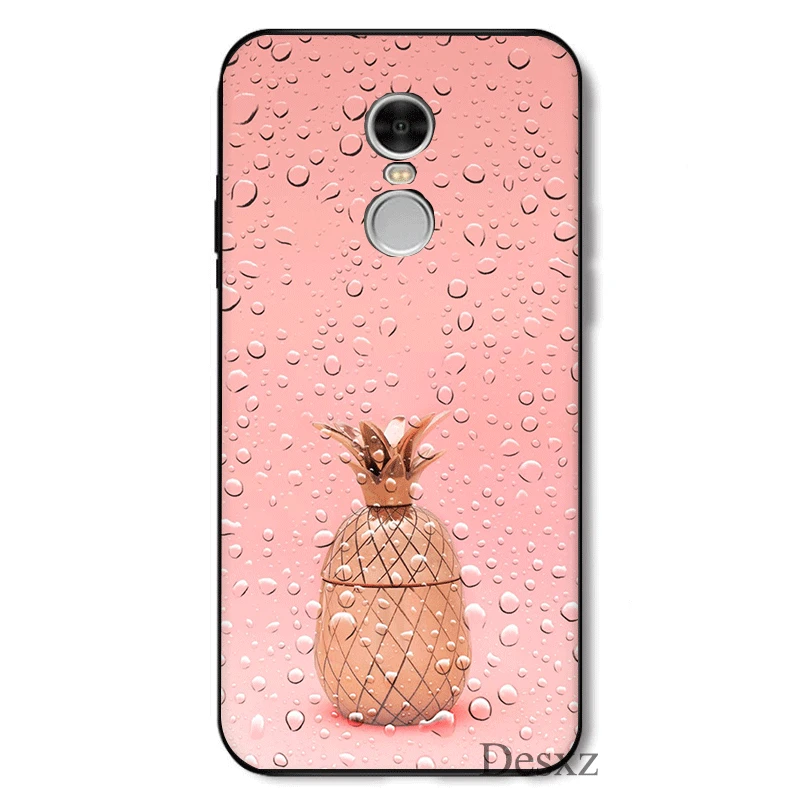 Силиконовый Модный милый чехол с рисунком кактуса ананаса для Redmi Note 4 4X 5 6 Pro 5A Prime
