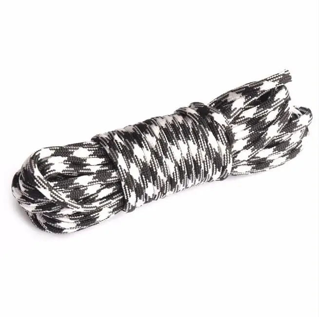 Black White 550 Паракорд парашютный шнур, ремень, аксессуары, Mil Spec type III, 7 нитей, веревка для выживания, для альпинизма, кемпинга - Цвет: Black White