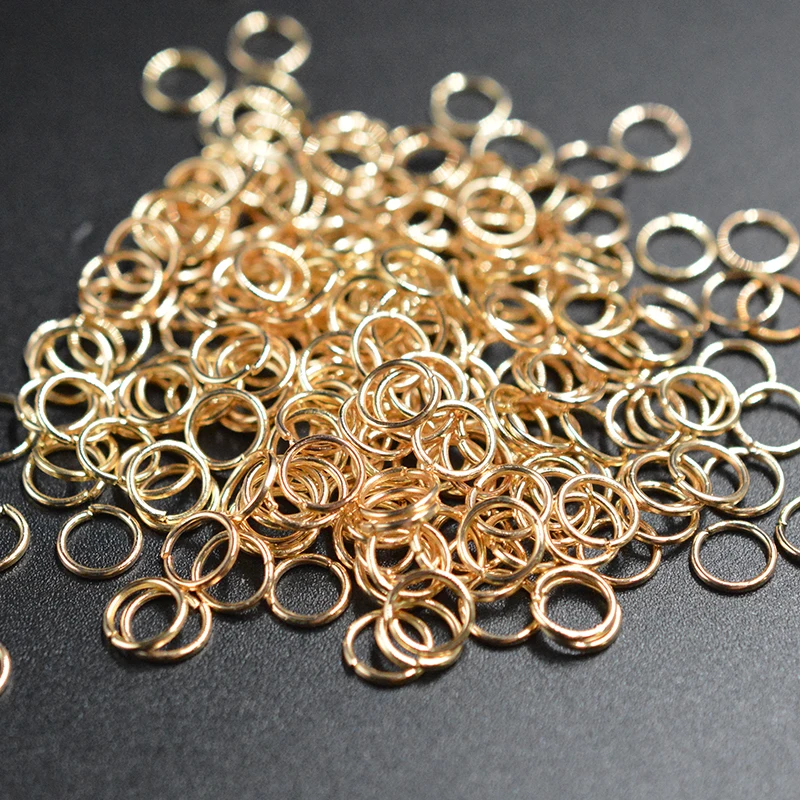 

FLTMRH 50pcs 7mmx0.9mm New Products link loop silver color Gold Rhodium Black Bronze Open Jump RingDIY Jewelry Findings