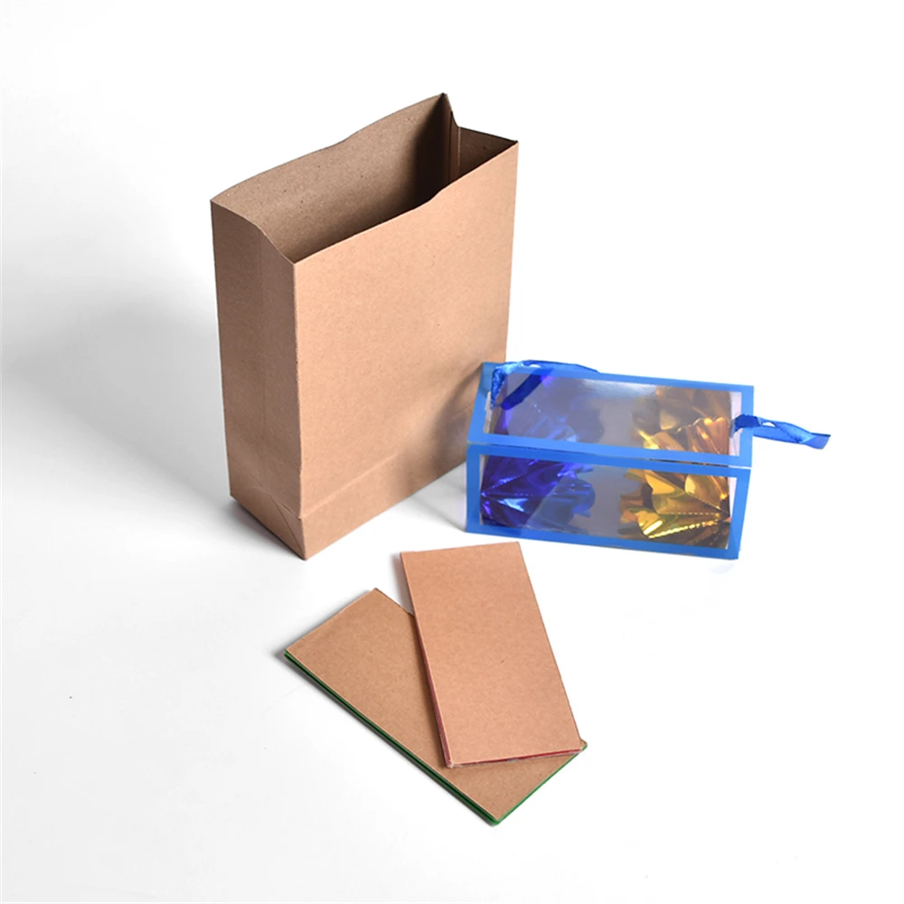 

Super Mini Delux Paper Bag Appearing Flower Box Magic Tricks Funny Stage Close Up Magia Mentalism Gimmick Props Magicians