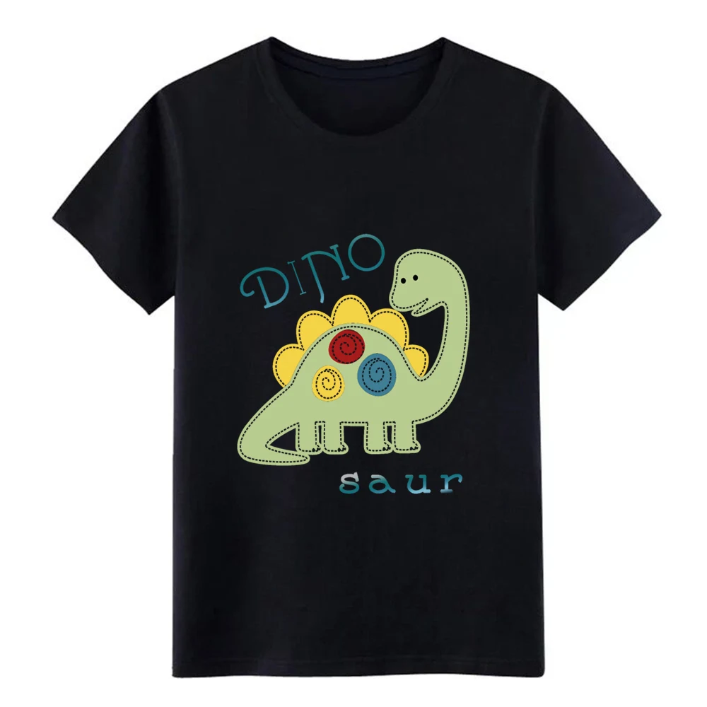 Мужская хлопковая футболка dino saur европейский размер S 3xl против морщин новый