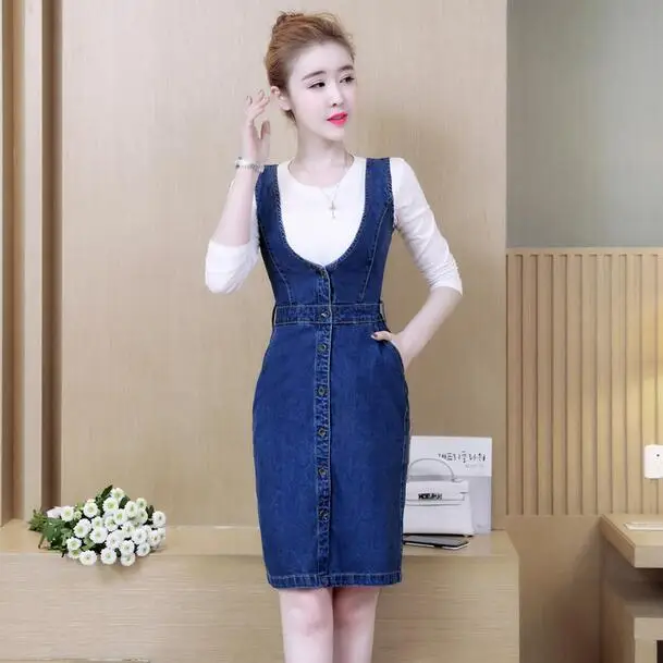 2019 летнее женское облегающее джинсовое платье Женский офисный облегающий OL
