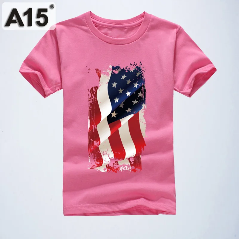 K4T42DarkPink Футболка для больших мальчиков, хлопковая летняя одежда с короткими рукавами для подростков 6, 8, 10, 12, 14 лет, топы, футболка, футболка для маленьких девочек, A15 - Цвет: K4T42DarkPink