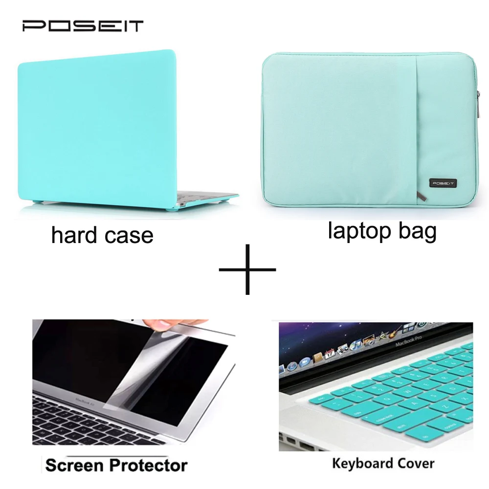 Матовый прорезиненный жесткий чехол для Macbook New Pro 13 15 Retina 12 дюймов MAC Air 11 ноутбука +