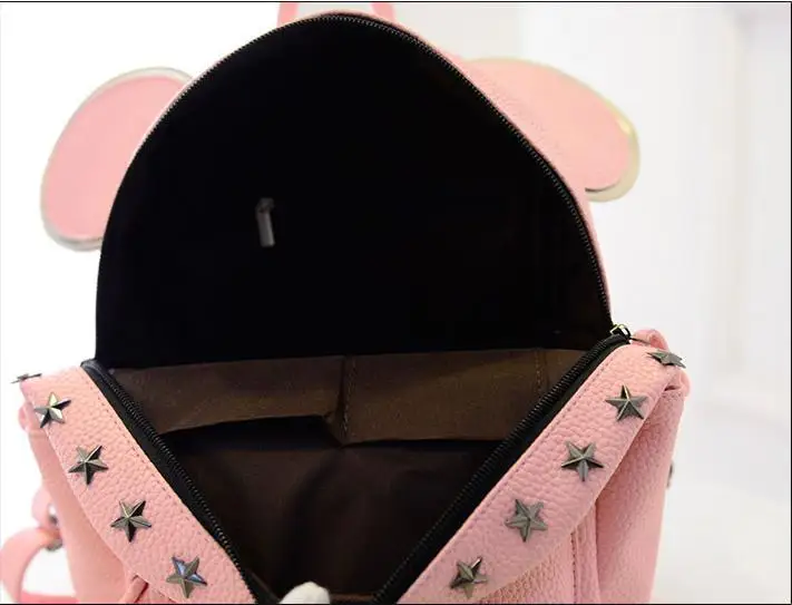 2015 new kanken classic school backpacks Animation cartoon cute mickey backpack Casual style PU leather free shipping | Багаж и сумки