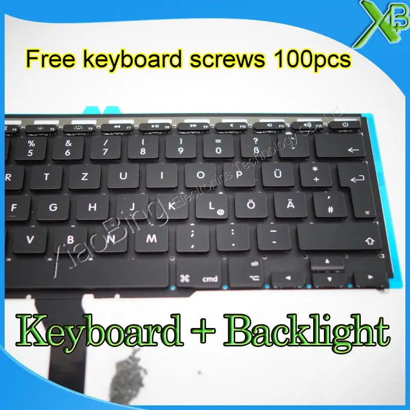 Совершенно новый для MacBook Air 11 6 &quotA1370 A1465 немецкий Deutsch QWERTZ Tastatur клавиатура +