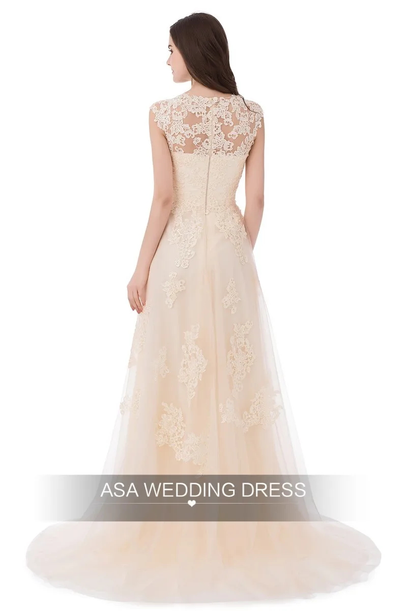 Винтаж Кружево Boho Свадебное платье свадебное Кепки рукава Румяна Свадебные