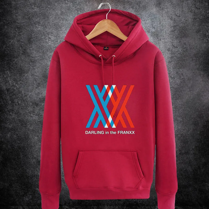 Anime! DARLING in the FRANXX Hoodie Cosplay Costume Autumn Winter Fashion Leisure Fleece Unisex Sweater Free Shipping | Тематическая