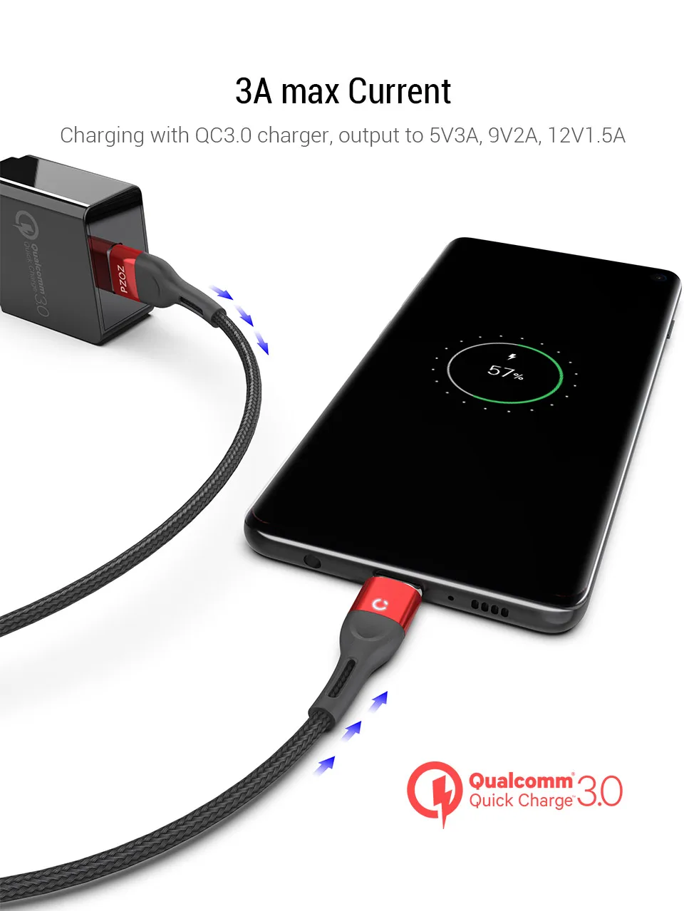 Магнитный usb-кабель для зарядки PZOZ, кабель Micro usb для быстрой зарядки, магнитный usb-кабель type c для зарядки iphone, xiaomi, samsung, шнур
