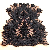 la belleza black bridal gown bone skirt veil accessories handmade patch 4530cm whh1802bl