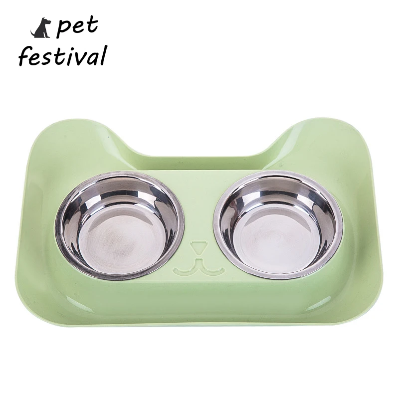 Pet Festival двойная миска для собак высокое качество универсальная кормушка домашних