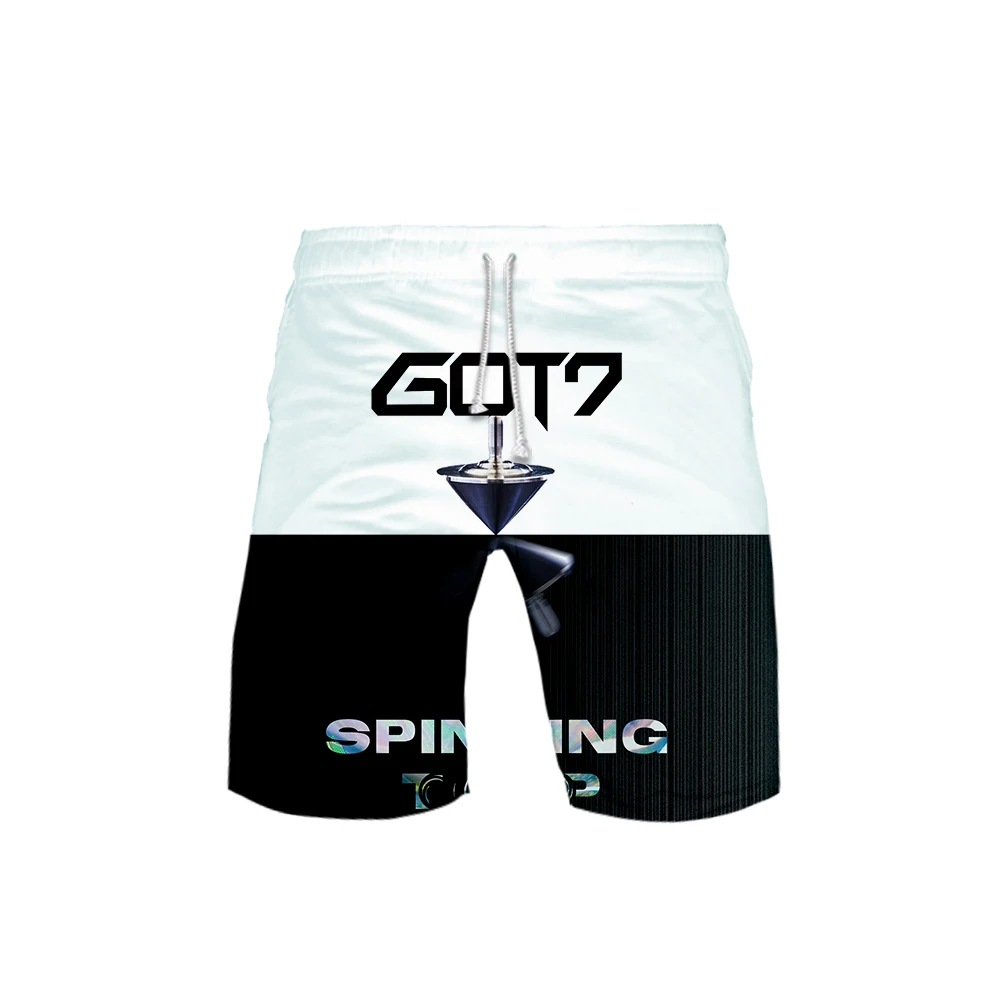 GOT7 3D печатных Пляжные шорты для мужчин модная мужская KPOP 2019 Лидер продаж