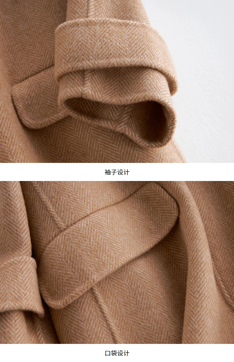 Tcyeek женская зимняя одежда шерстяное пальто осенняя длинная куртка весеннее корейское элегантное двустороннее шерстяное пальто Casaco Feminino LWL1310
