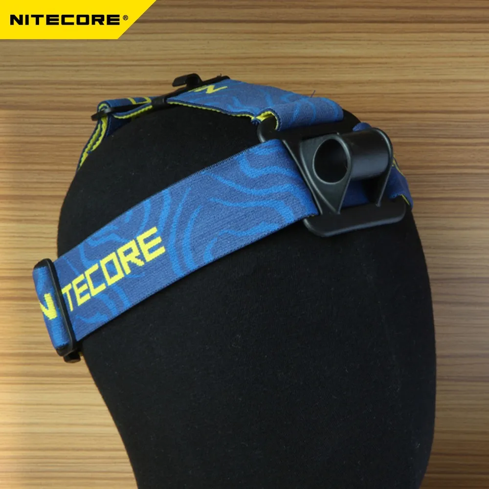 TOPSALE NITECORE HB03 головная повязка для фонарика эластичный Противоскользящий нейлоновый ремень на голову с 3 регулируемыми контурами для позиционирования фонарь
