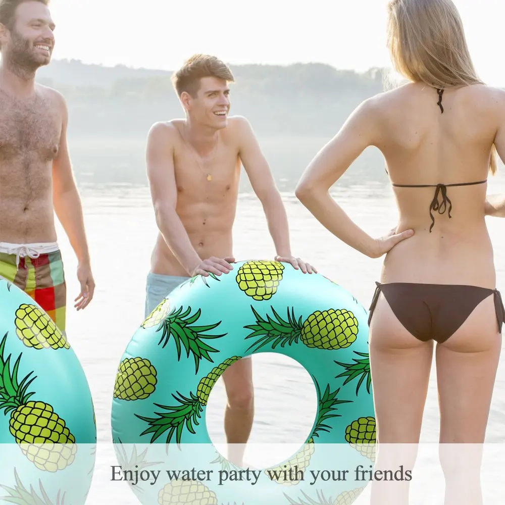 105 см гигантские ананасовые надувные плоты для взрослых детей плавающие кольца