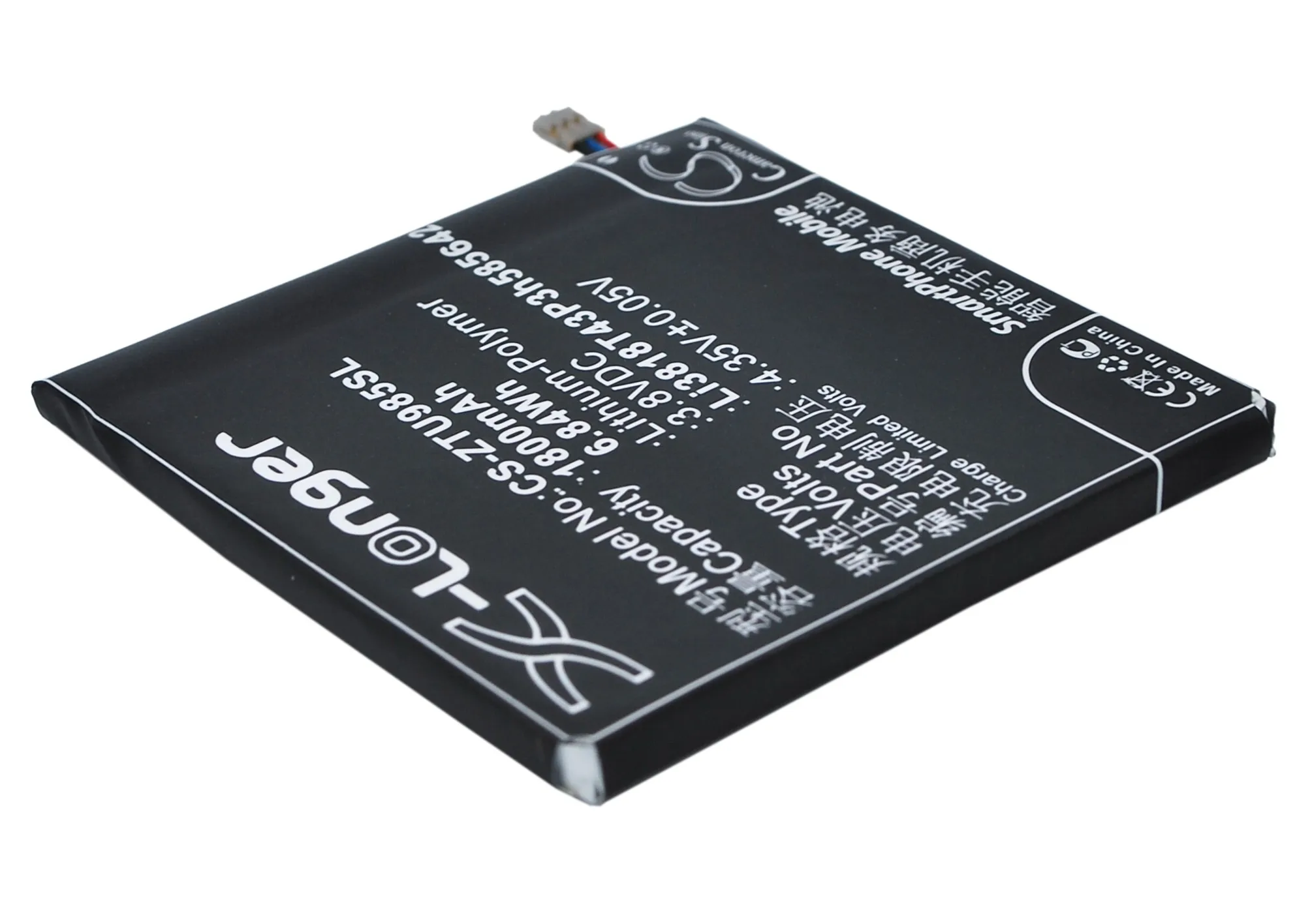 Аккумулятор Cameron Sino Li3716T42P3h585642 Li3818T43P3h585642 для ZTE Grand Era U930HD U985 V985 1800 мАч|cameron sino|1800mah