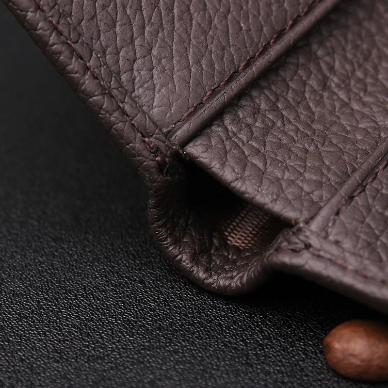 Винтажные мужские кошельки из натуральной кожи Короткие повседневные держатель