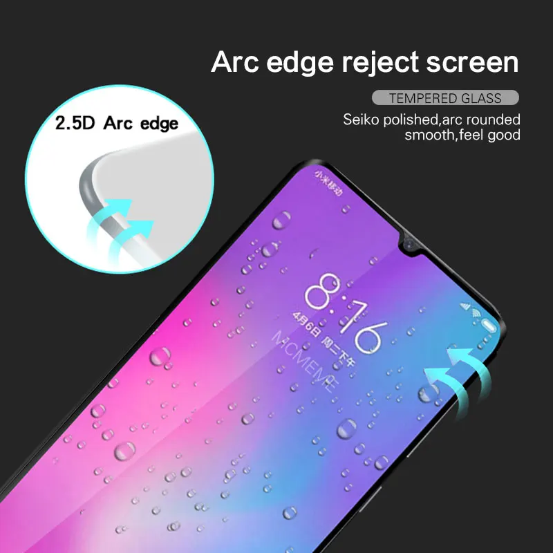 Чехол для Xiaomi mi CC9 CC9e на xio mi 9T Pro mi 9 SE mi 9 Poco F1 Play, Защитная пленка для экрана из закаленного стекла