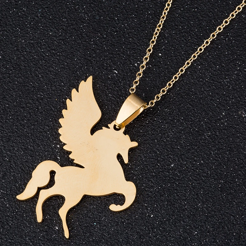 Милое элегантное милое Очаровательное ожерелье Yiustar с подвеской Пегаса