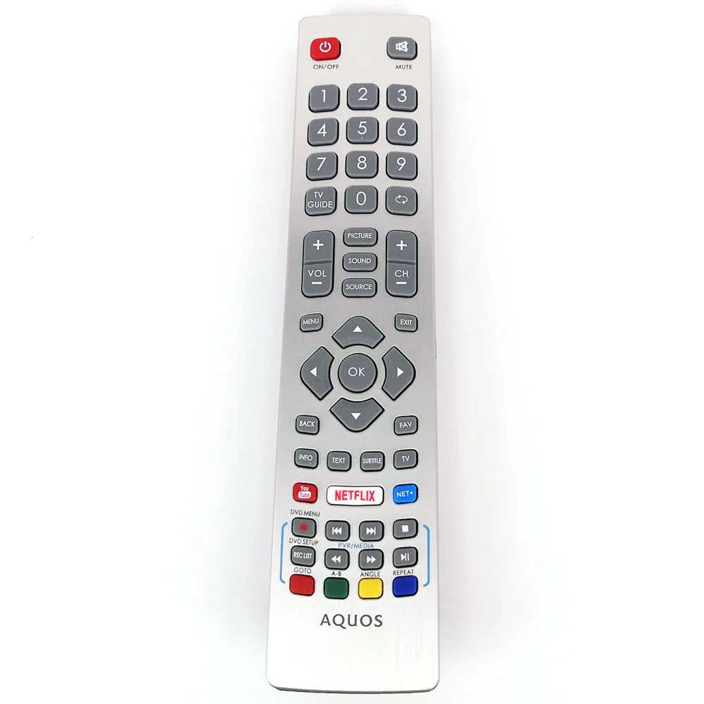 Пульт дистанционного управления Управление NETFLIX для SHARP ТВ LC-24DHG6001KW LC-24DHG6001K LC-24DHG6001KR Aquos ТВ Fernbedienung