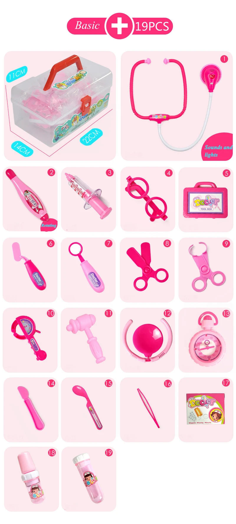 Игровые наборы доктора, симуляция, медицинский ящик, Pretent Doctor Toys, стетоскоп, инъекции, детские подарки, новые детские забавные игрушки