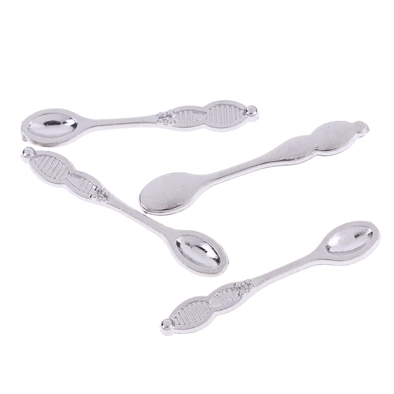 12PCS 1:12 Fork Knife Soup Spoon Tableware Simulation Kitchen Food Furniture Toys Dollhouse Miniature Accessories - купить по