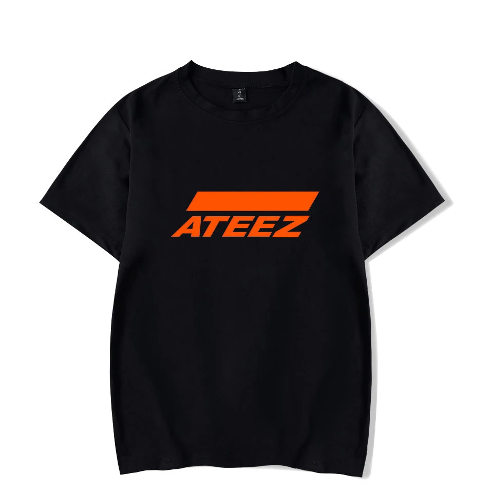 Новые рубашки с альбомом Kpop ATEEZ уличная одежда свободная футболка топы коротким