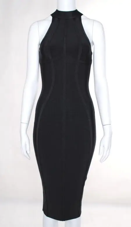 Halinfer 2018 New Autumn women dress sexy 4 Colors Turtleneck bodycon bandage Elegant celebrity party | Женская одежда