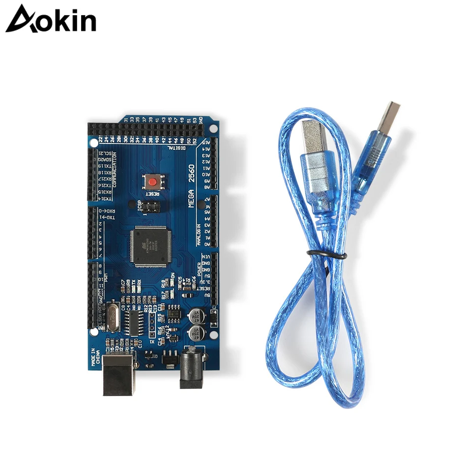 Плата микроконтроллера Mega2560 R3 ATMEGA16U2 CH340 макетная плата совместимая с Arduino usb