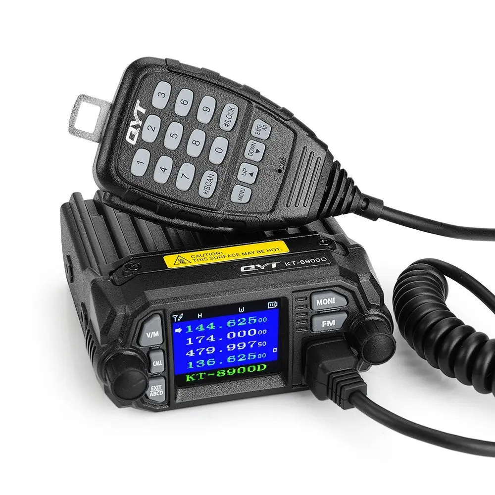 Распродажа! Qyt KT-8900D мини автомобилей Мобильный трансивер 25 Вт с Quad Band экран