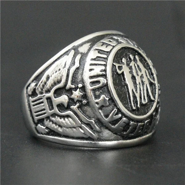 Прямая поставка размер 7-14 крутое модное байкерское кольцо с орлом 316L нержавеющая