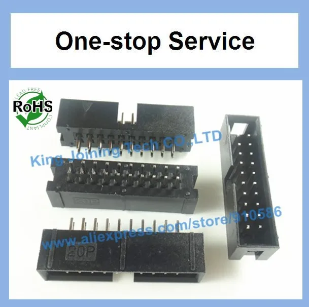 50 шт. коннекторы для IDC бокса 20 контактов 2x10 2 54 мм|header female|header ballheaders price |