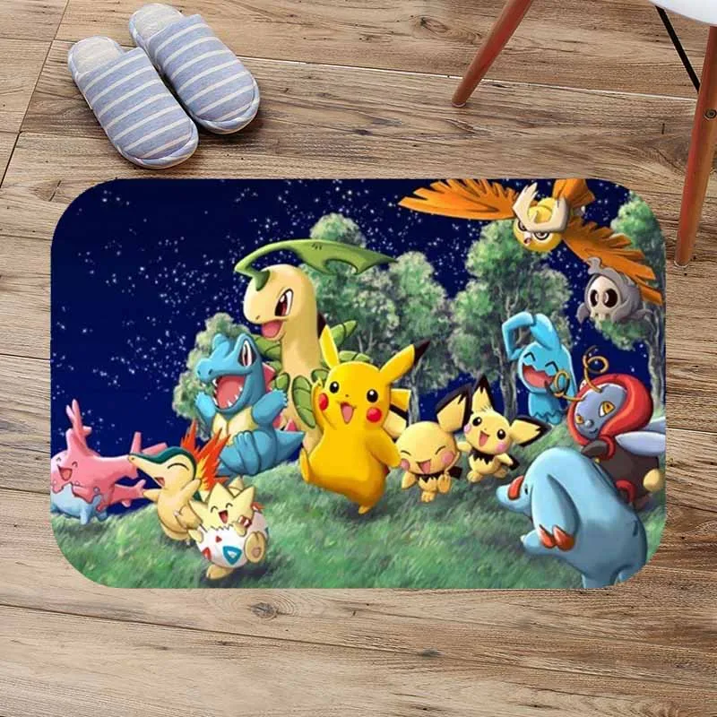 Pokemon Go кухонный коврик на заказ Противоскользящие коврики для гостиной балкон Набор ковриков для ванной комнаты коврик для ванной Коврики Спальня Tapete