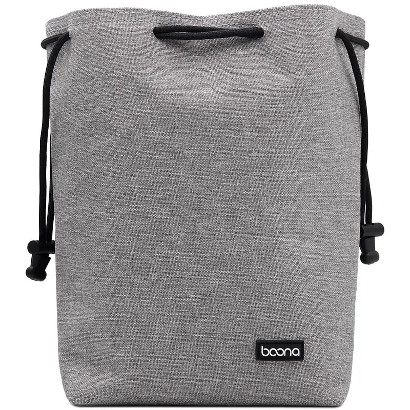 camera square gray L Boona водонепроницаемый бархатный защитный чехол для камеры и объектива чехол на шнурке для DSLR Nikon Canon sony Pentax чехол для камеры и объектива - Цвет: camera square gray L