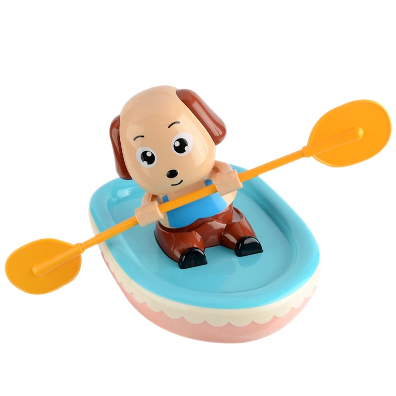 iPiggy Bath Toy Dog Pattern Rotate Shake Move Forward Swing Boating Shower Game Clockwork For Baby Gift | Игрушки и хобби