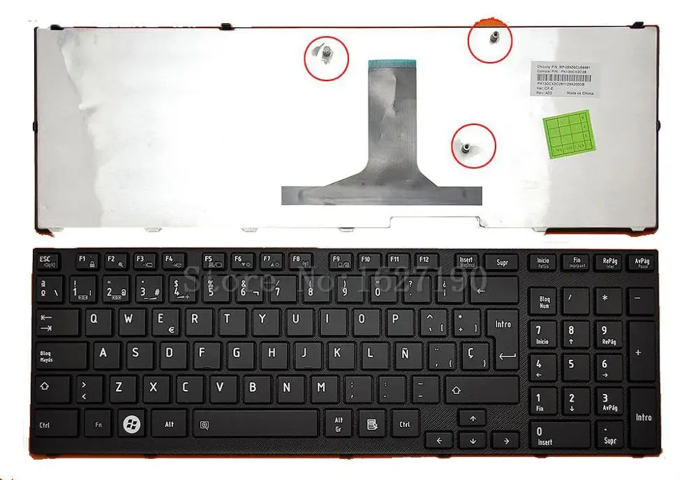 SP испанская клавиатура для TOSHIBA Satellite A660 A665, черная рамка, новая клавиатура для ноутбука с перепечаткой, бесплатная доставка