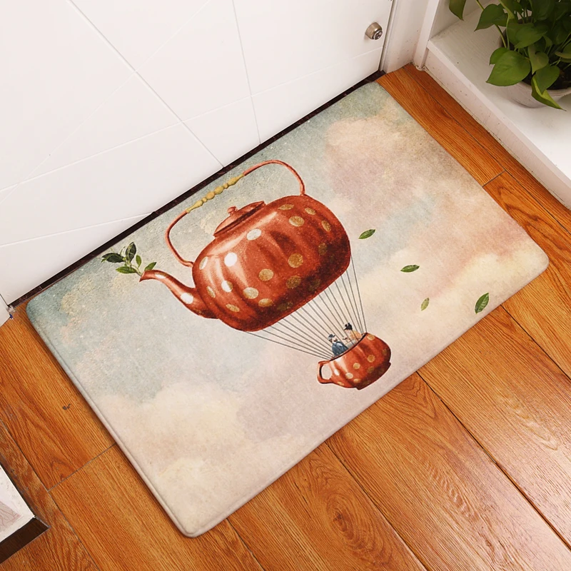 Фланелевые коврики с воздушным шаром для спальни гостиной ковры мультяшным