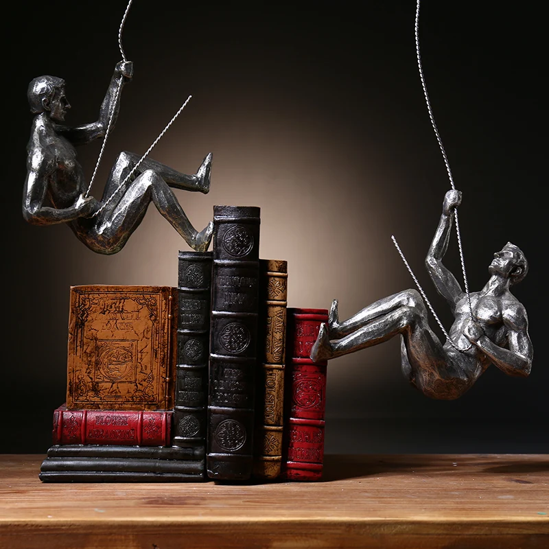 Современный минималистичный персонаж скалолазание мужские настенные вешалки