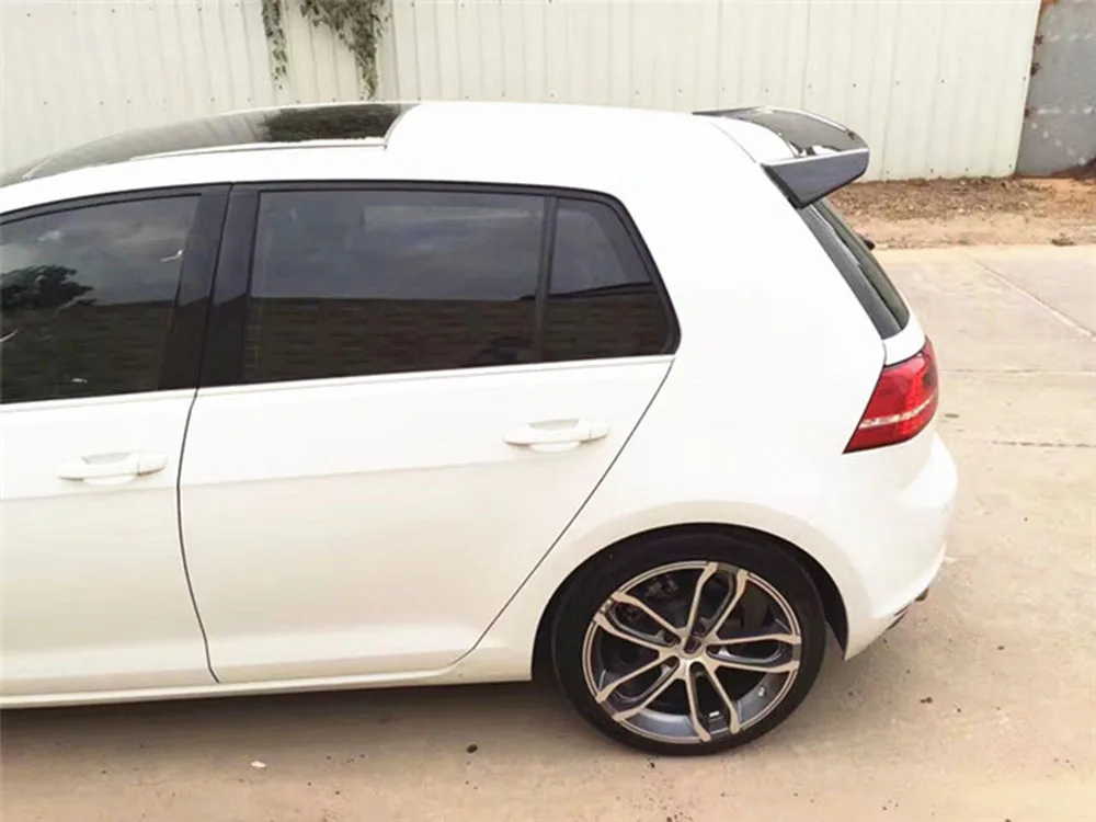 Для Golf MK7 задний спойлер из углеродного волокна на крышу для VW Golf 7 VII MK7.5 Стандартный GTI R спойлер- украшение лобового стекла