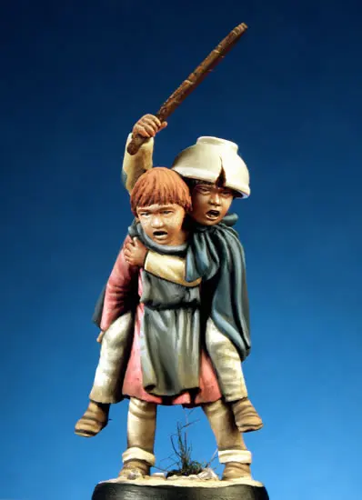 

Resin Kits 1/32 54mm Medieval Children Unpainted Kit Resin Model Free Shipping