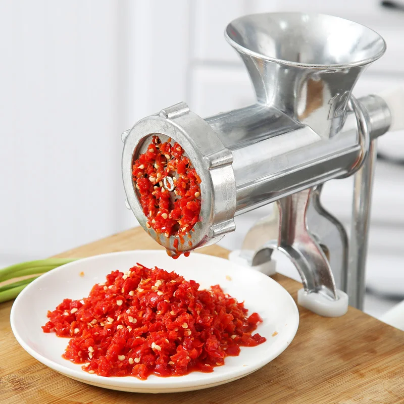 Ручная ручная мясорубка колбасная машина из нержавеющей стали нож мельница для