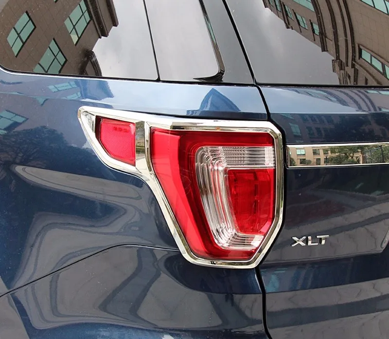 Для НОВЫЙ Explorer ABS chrome Задний фонарь крышка лампы отделки 2015 2016 2017 года| |