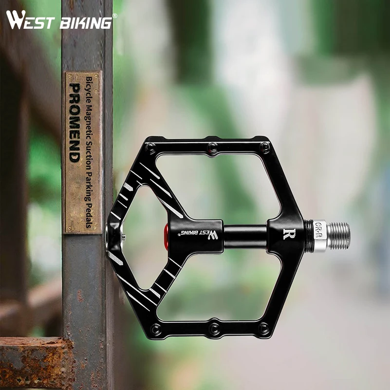 Велосипедные педали WEST BIKING 3 герметичных подшипника Нескользящие ультралегкие