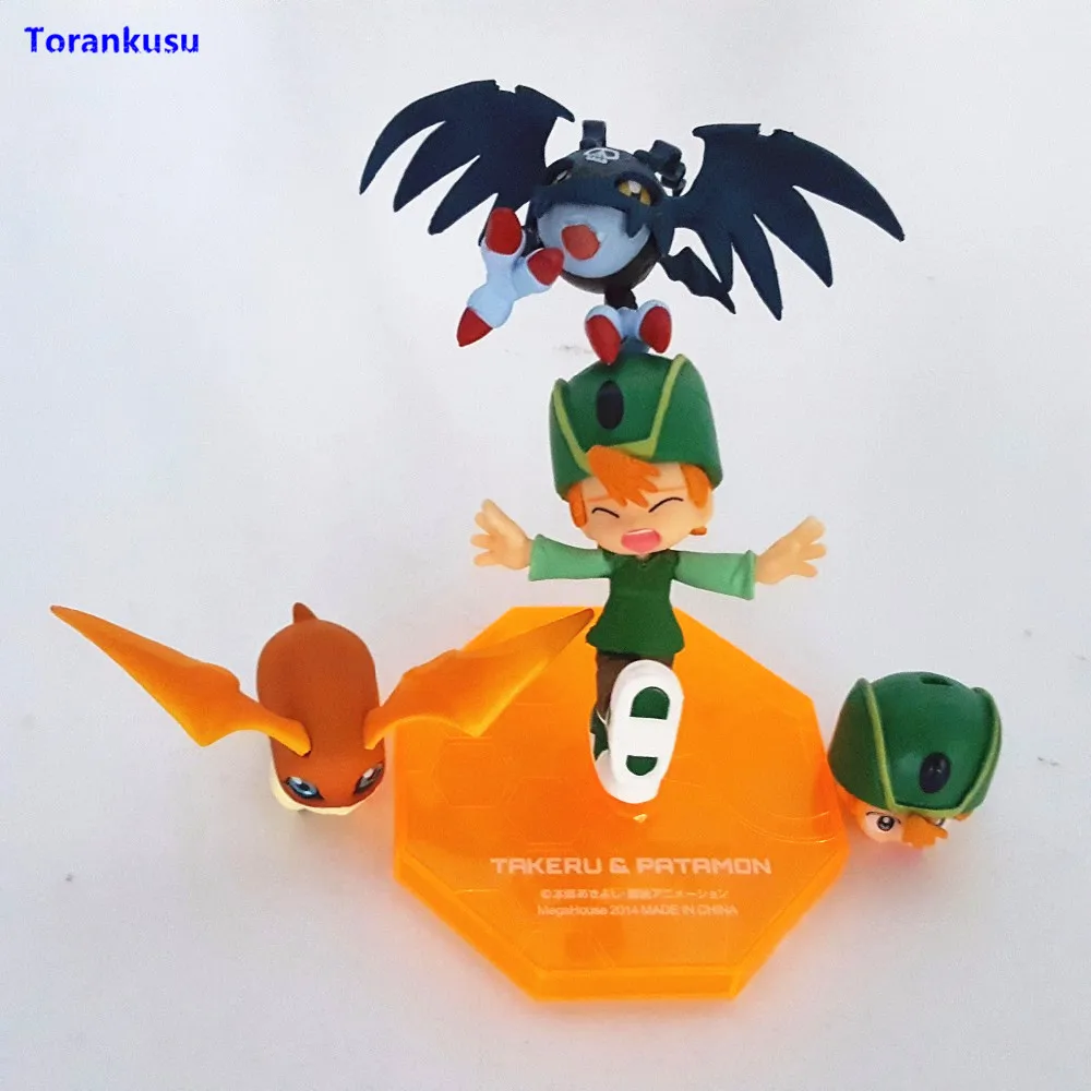 Digimon Adventure Digital Takaishi Takeru Patamon Pico Devimon мультфильм игрушки ПВХ фигурка модель Juguetes Кукла подарок игрушки