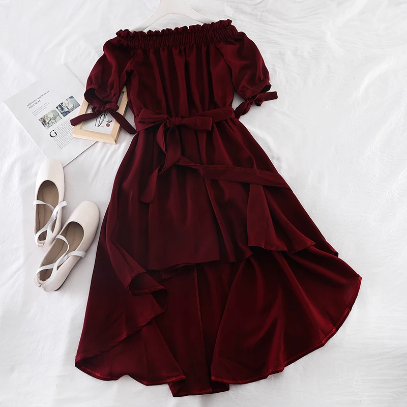 Женское платье с асимметричным подолом тонкое летнее без бретелек модель J110