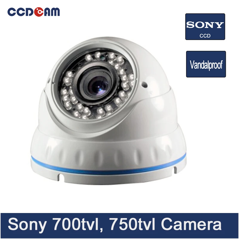 CCDCAM sony ccd 700tvl 750 tvl наружная купольная камера видеонаблюдения аналоговая камера|dome