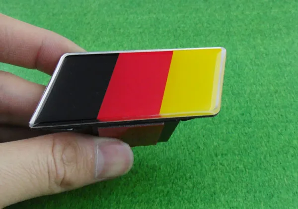 Авто ромбовидный Флаг Германии передняя решетка бейж с эмблемой стикер для