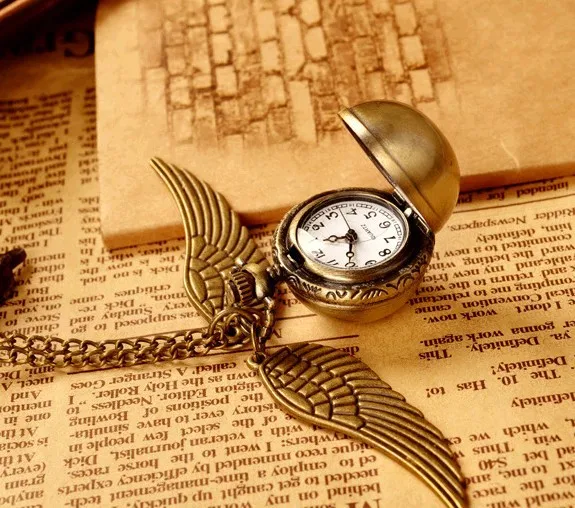 Харри Поттер косплей ожерелье игрушки Fly вор бронзовые золотые крылья снитч